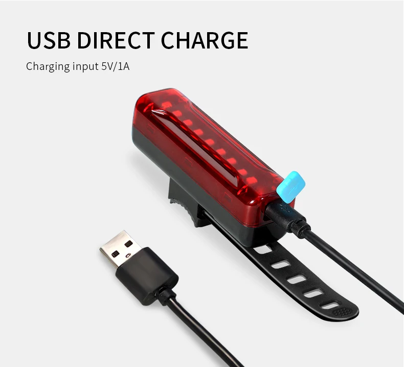 Eclairage Vélo Kit Phare Et Feu Arrière Rechargeable Par USB LED PROX