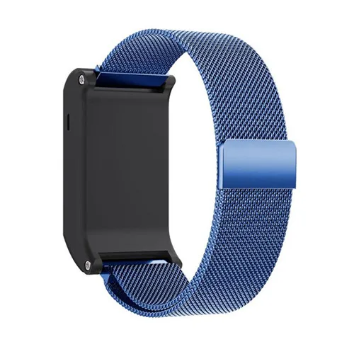 blue 24 см аксессуар Браслет для наручных часов напульсники Миланская Магнитная Петля из нержавеющей стали ремешок для Garmin vivoactive HR - Цвет ремешка: blue