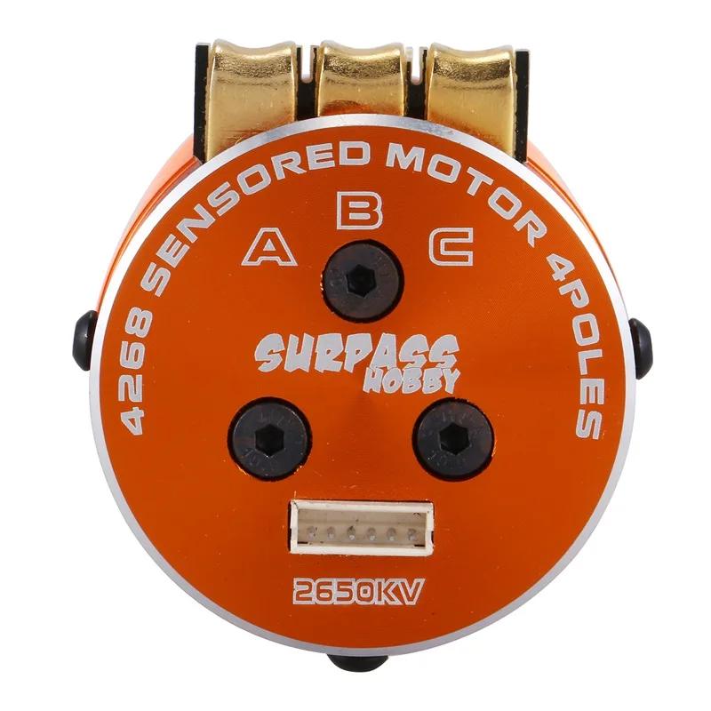 SURPASS HOBBY 4268 2650KV 4 полюса сенсорный бесщеточный двигатель для 1/8 RC гоночный автомобиль грузовик Truggy на дороге