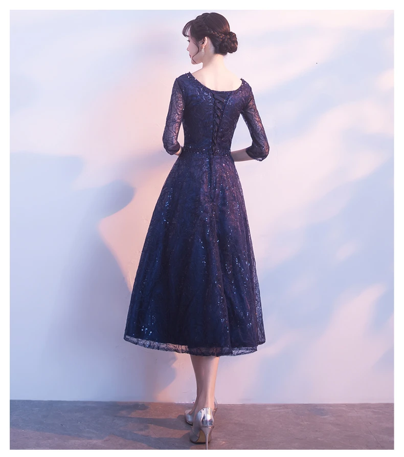 Sequin Lace Evening Dresses Qi Pao Women Traditional Chinese Dress Cheongsam Modern Bridesmaid Gown Qipao Promotion China Robe