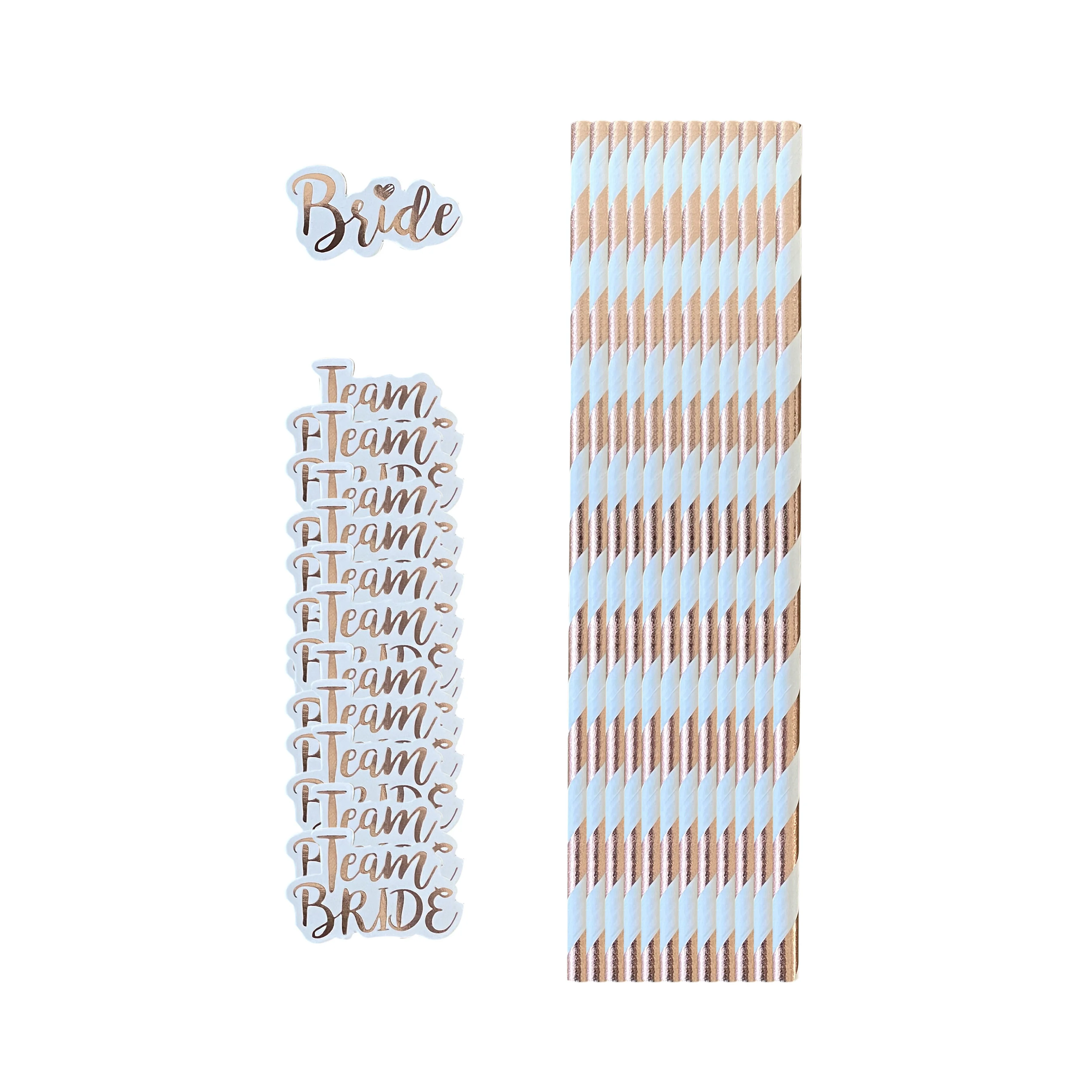 1pc Sposa 11Pc Team Bride 12Pcs Sposa per essere cannucce per feste addio al nubilato festa di nozze addio al nubilato decorazione forniture - immagine 5
