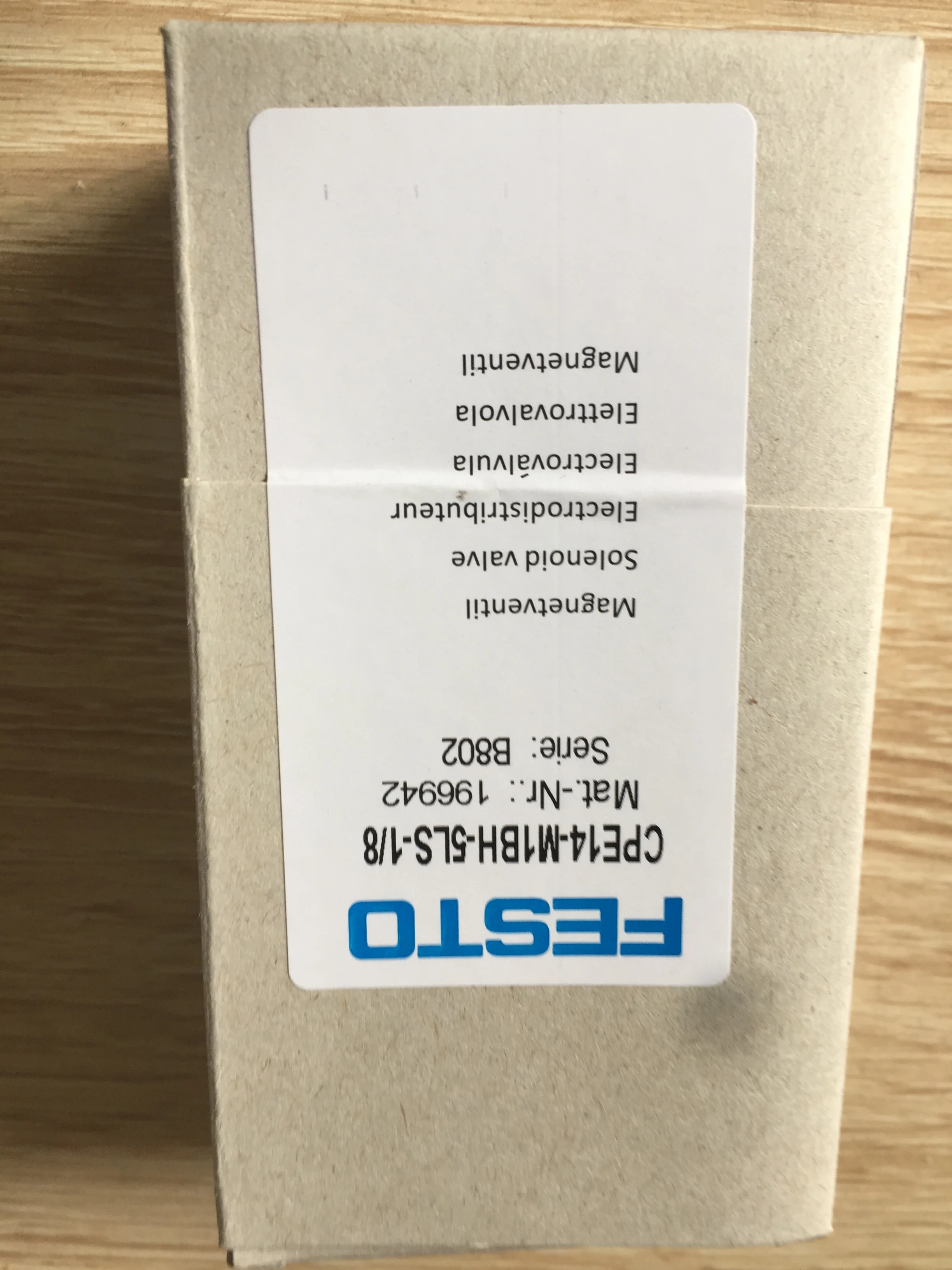 New FESTO Solenoid valve CPE14-M1BH-5LS-1/8 | Электроника