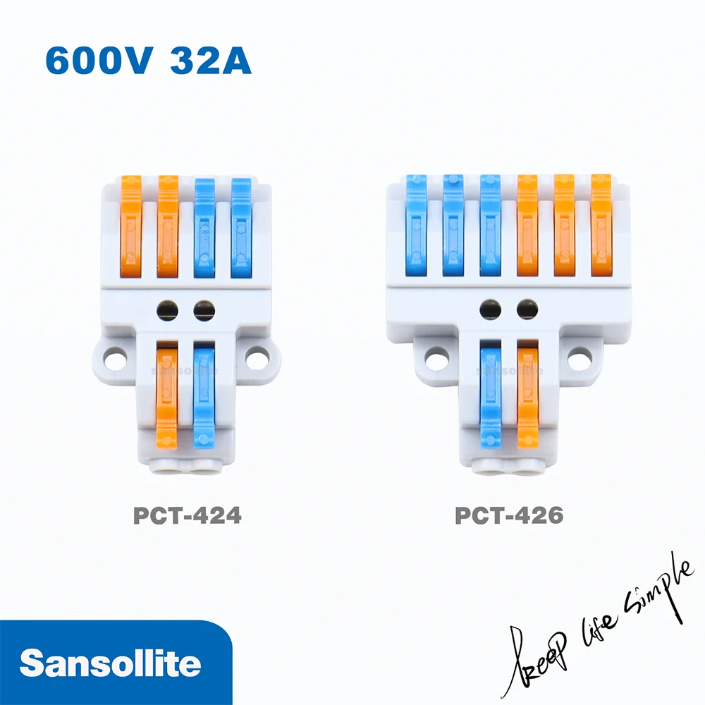 Бесплатная доставка 2 шт. компактный проводной разъем для 28 12awg твердого и