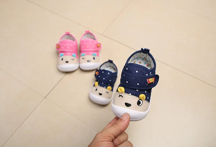 Spring and autumn new men baby cartoon animal pattern shoes infant magic stickers called non-slip toddler | Детская одежда и обувь