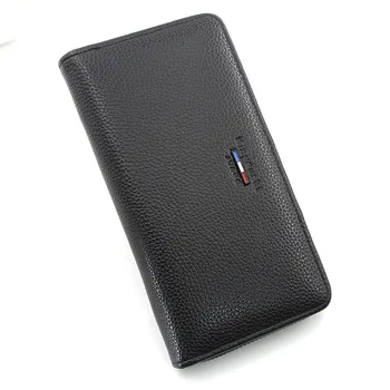 

New Fashion Men's Business Zipper Long Clutch Bag Wallet Card Holder Men's Mobile Phone Bag Coin Purse