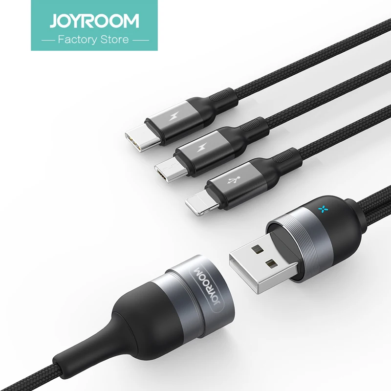 Удлинительный кабель joyкомнате 1 2 м + 0 3 для одновременной зарядки в нейлоновый