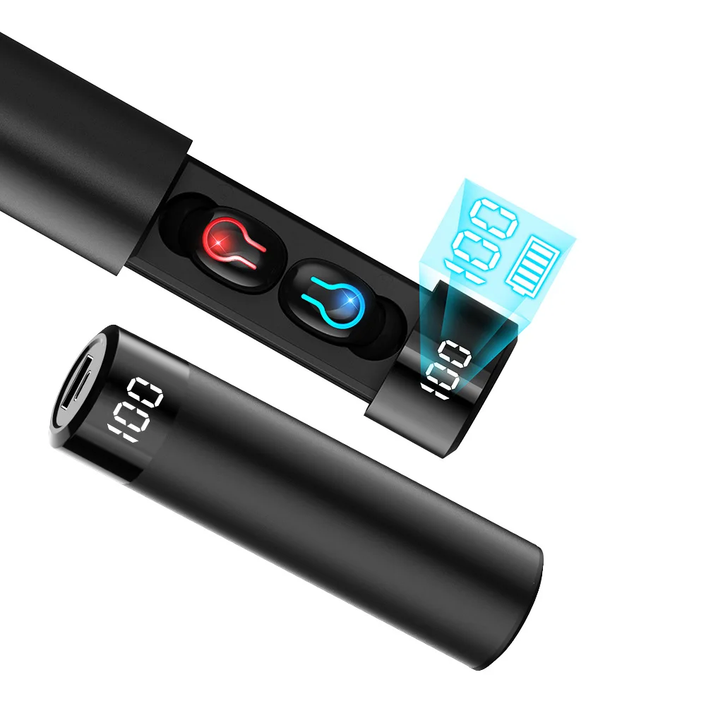 Q67 TWS беспроводной наушник личный модуль с цифровым дисплеем Выдвижная