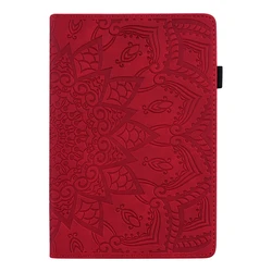 Luxurious Embossed Leather Tablet Cover for 8.0 Inch Tablets + Bonus Gift (Red)