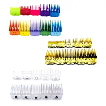 

10 Pcs/set Elegant golden Electric Clippers Magnet Caliper Limit Comb Oil Head Clipper Combs