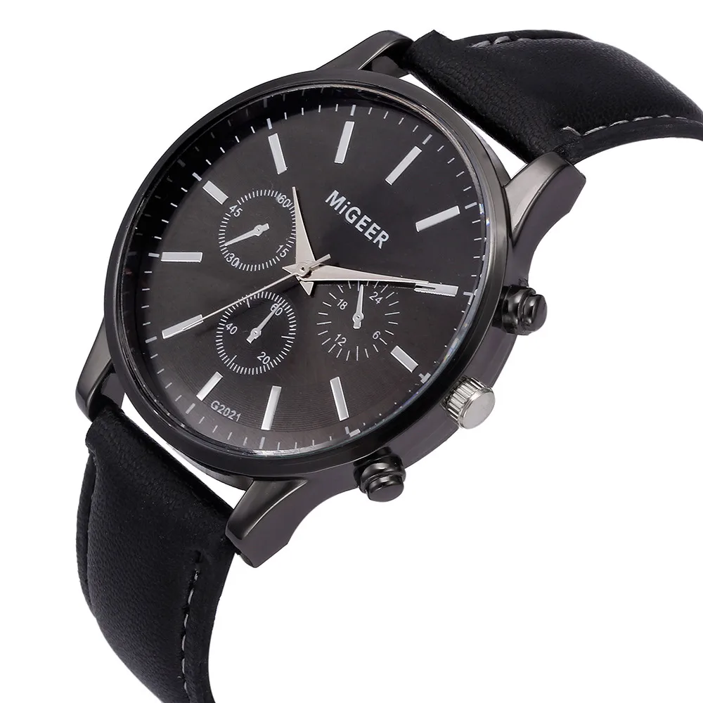 Элитный бренд ультра тонкие часы Мужские часы в стиле ретро дизайн кожаный ремешок аналоговые сплава кварцевые наручные часы mannen horloge 03
