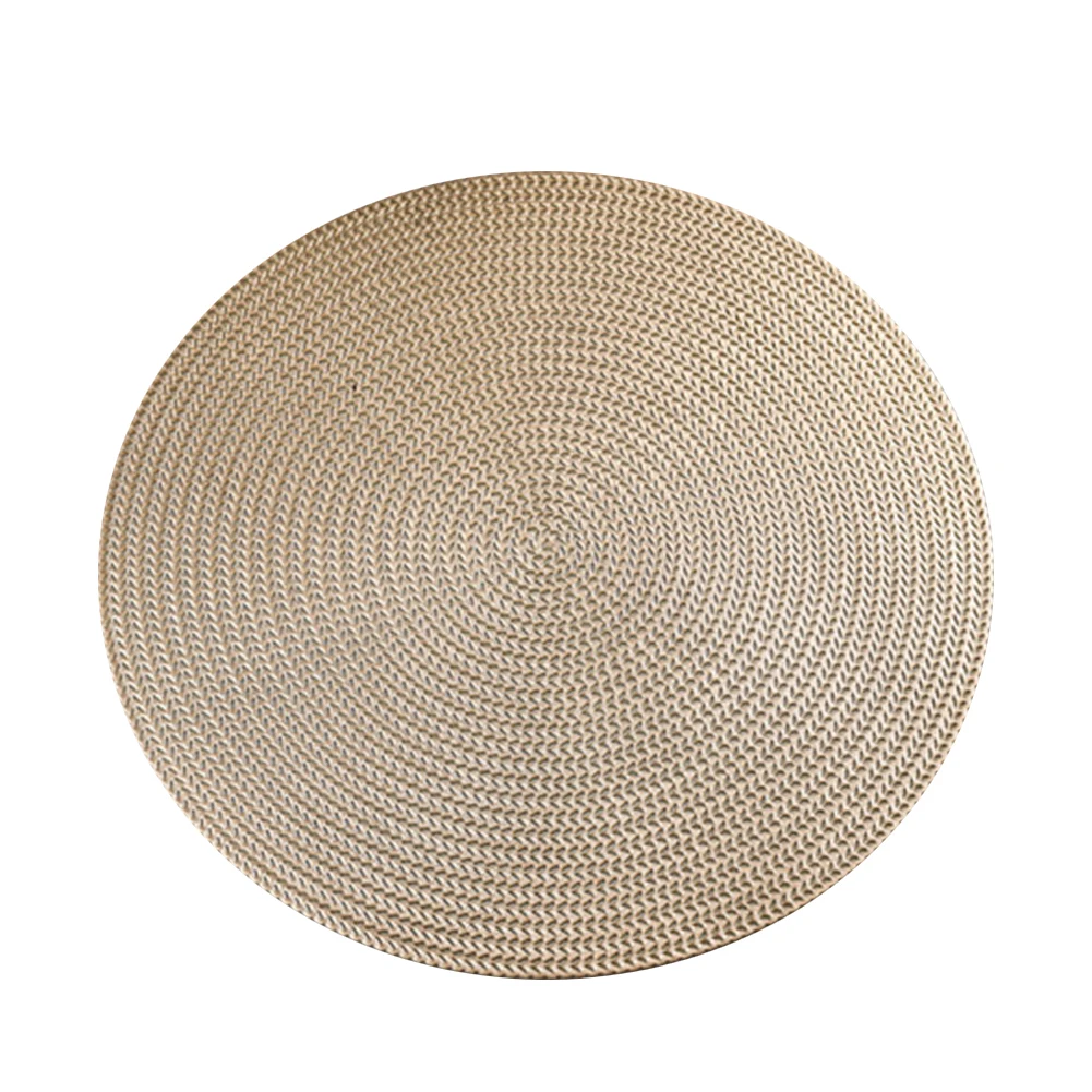 Hot 38cm Round PVC Eco-friendly Bowl Dish Placemat Heat Insulated Dinning Table Mat