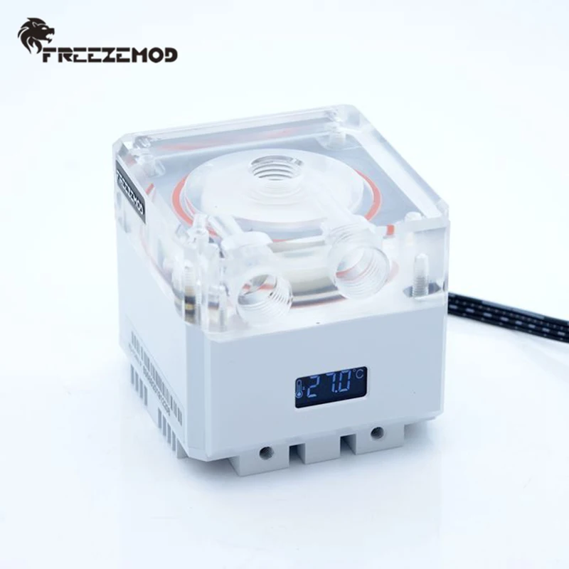 Refrigerador de Água do Computador Freezemod Calcule Refrigerar Bomba Mudo Pwm Fluxo Inteligente 800l - h va Lcd Temperatura Sentido Rgb Luz. Pu-fs4m-p - Imagem 4