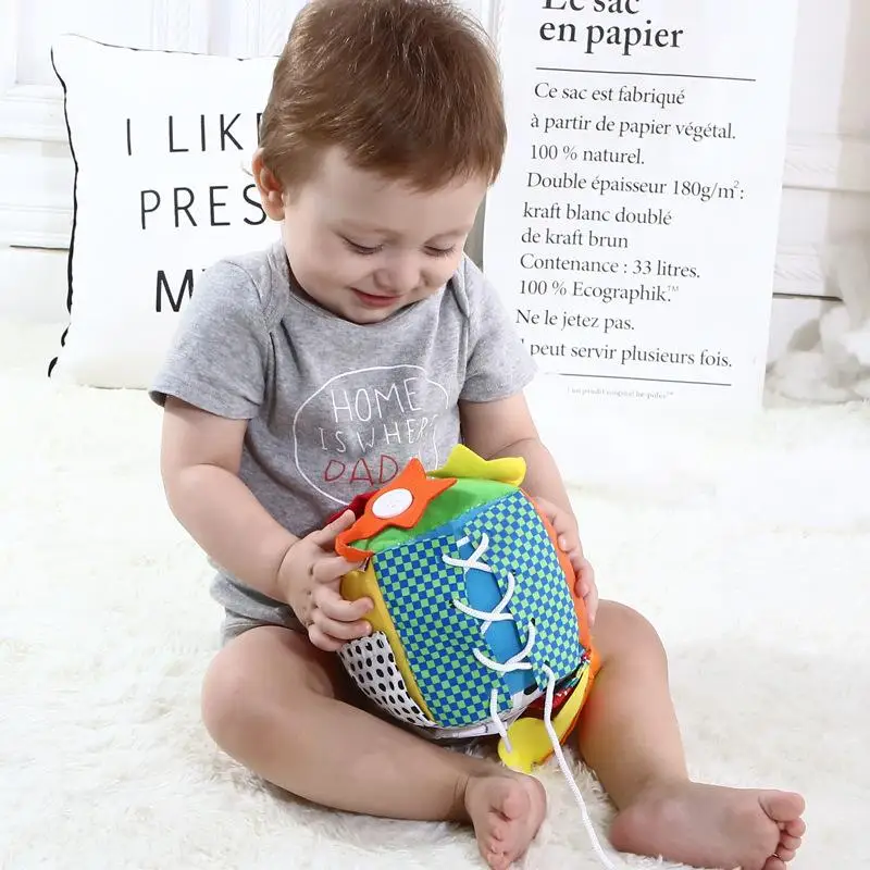 1pc children's cloth toy dice baby learn dressing early education teaching aid baby puzzle development Rubik's cube