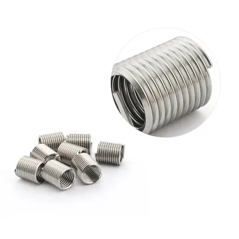 

304 Stainless Steel Coiled Wire Screw Thread Inserts M10*1/1.25/1.5*1//1.5/2/3D Screw Bushing Self Tapping Thread Repair Tool