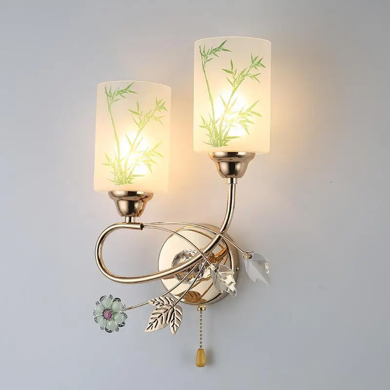 Arandela Mirror Luminaria Parede Lampen Современный хрустальный светильник Wandlamp для дома Aplique Luz Pared светодиодный настенный светильник