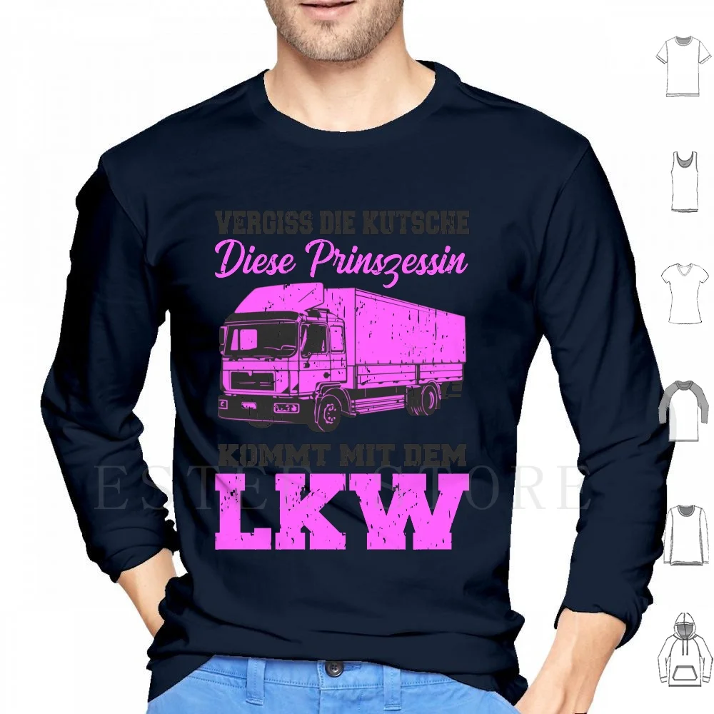 

Truck Driver Hoodie Long Sleeve Idea Professional Transport