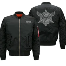 Мужская куртка Vikings модная куртка-бомбер осень зима уличная куртка на молнии в стиле хип-хоп мотоциклетная куртка размера плюс 8XL