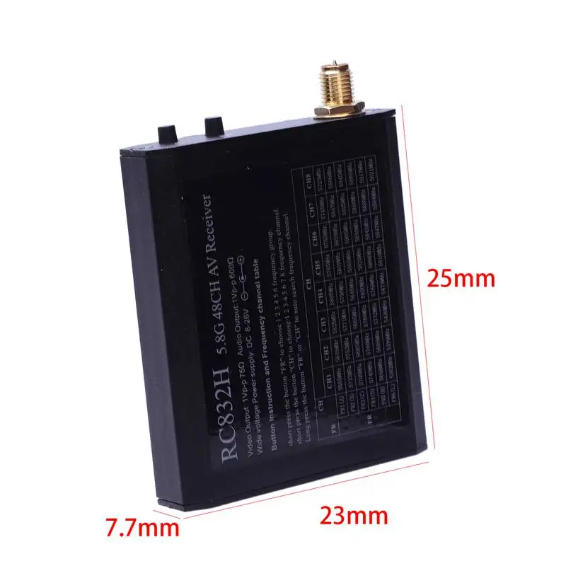 FFYY-5.8G 600Mw 5Km Wireless 48Ch 48 Channels Rc832H Receiver Tx58－600 Transmitter For Fpv