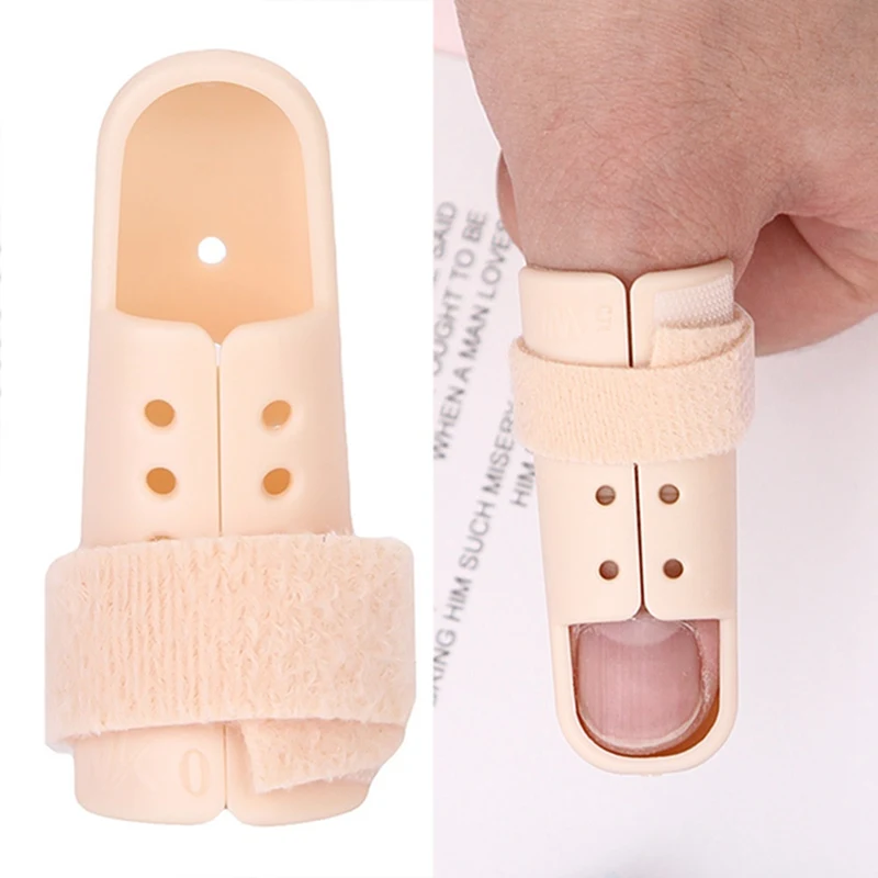 Hot 1Pc Plastic Hand Finger Splints Support Brace Mallet Splint for Broken Finger Joint Fracture Pain Protection Adjustable Hook