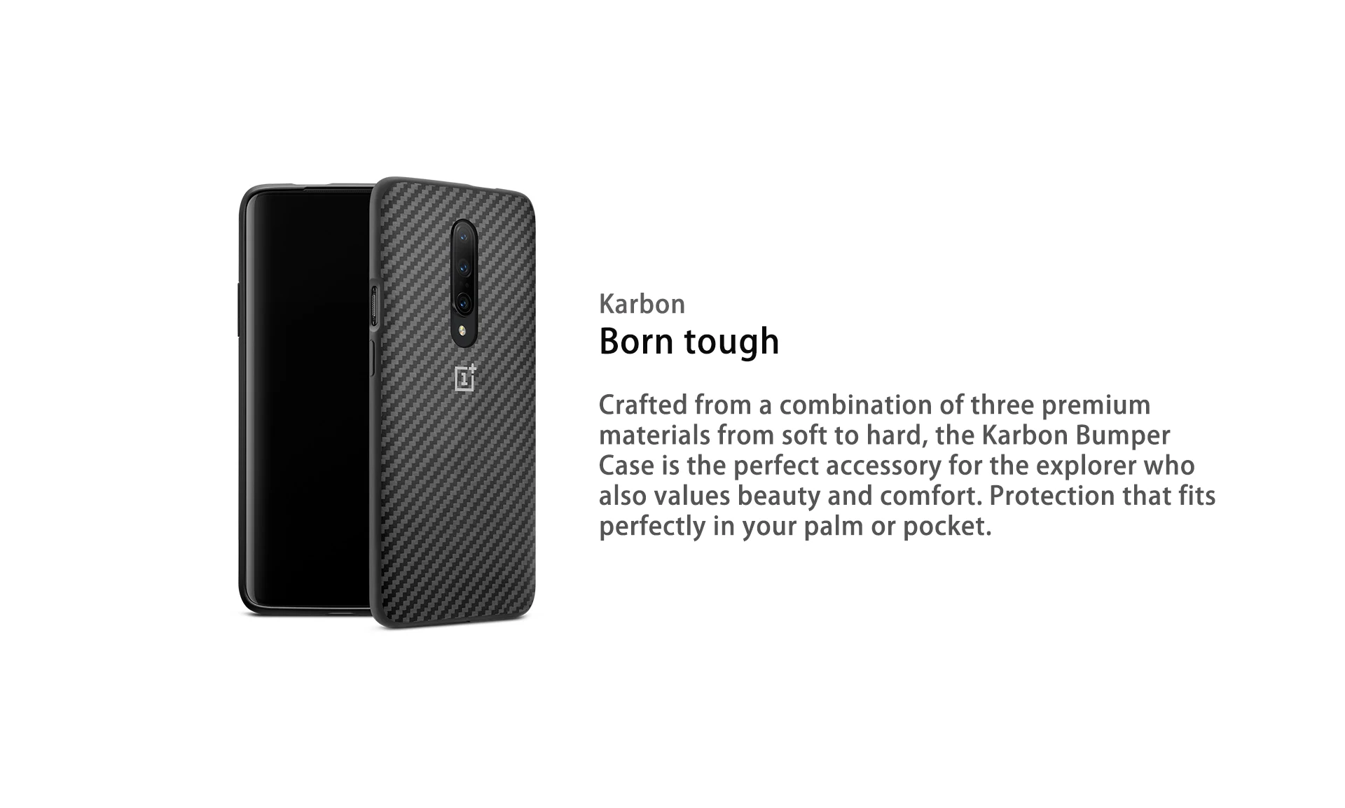 Чехол-бампер OnePlus 7 Pro Karbon OnePlus 7 Pro, чехол-бампер из нейлона(черный