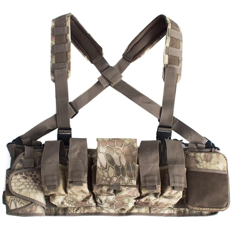 Army Green Шестерни Mf стиль Uw Iv нагрудная установка 600D Molle жилет с несколькими карманами для Edc инструменты фонарик Фонарь Bbs патчи - Цвет: Army Green