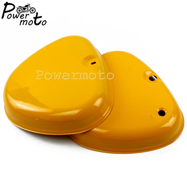 Set: tank + side cover, light yellow RAL 1016 - for Simson S50