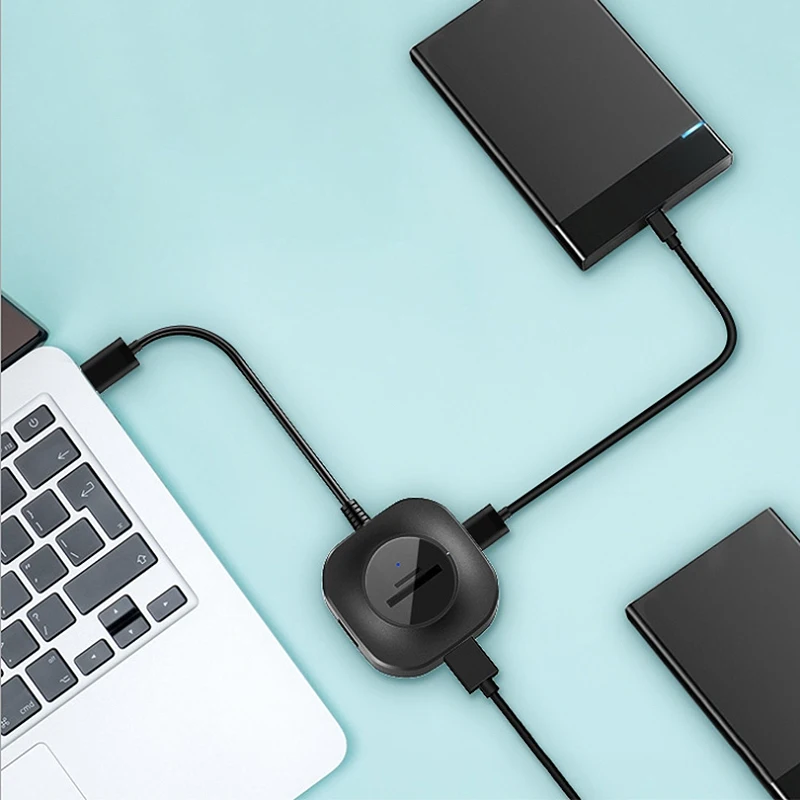 USB 3 0 концентратор карта памяти SD / TF кард ридер сплиттер читаемый U диск|Сетевые