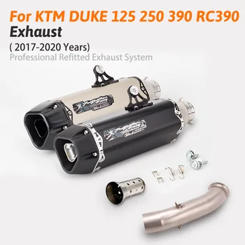 

Slip on Motorcycle Exhaust System Muffler Escape Modified Middle Link Pipe For KTM DUKE 125 250 390 RC390 2017 2018 2019 Years
