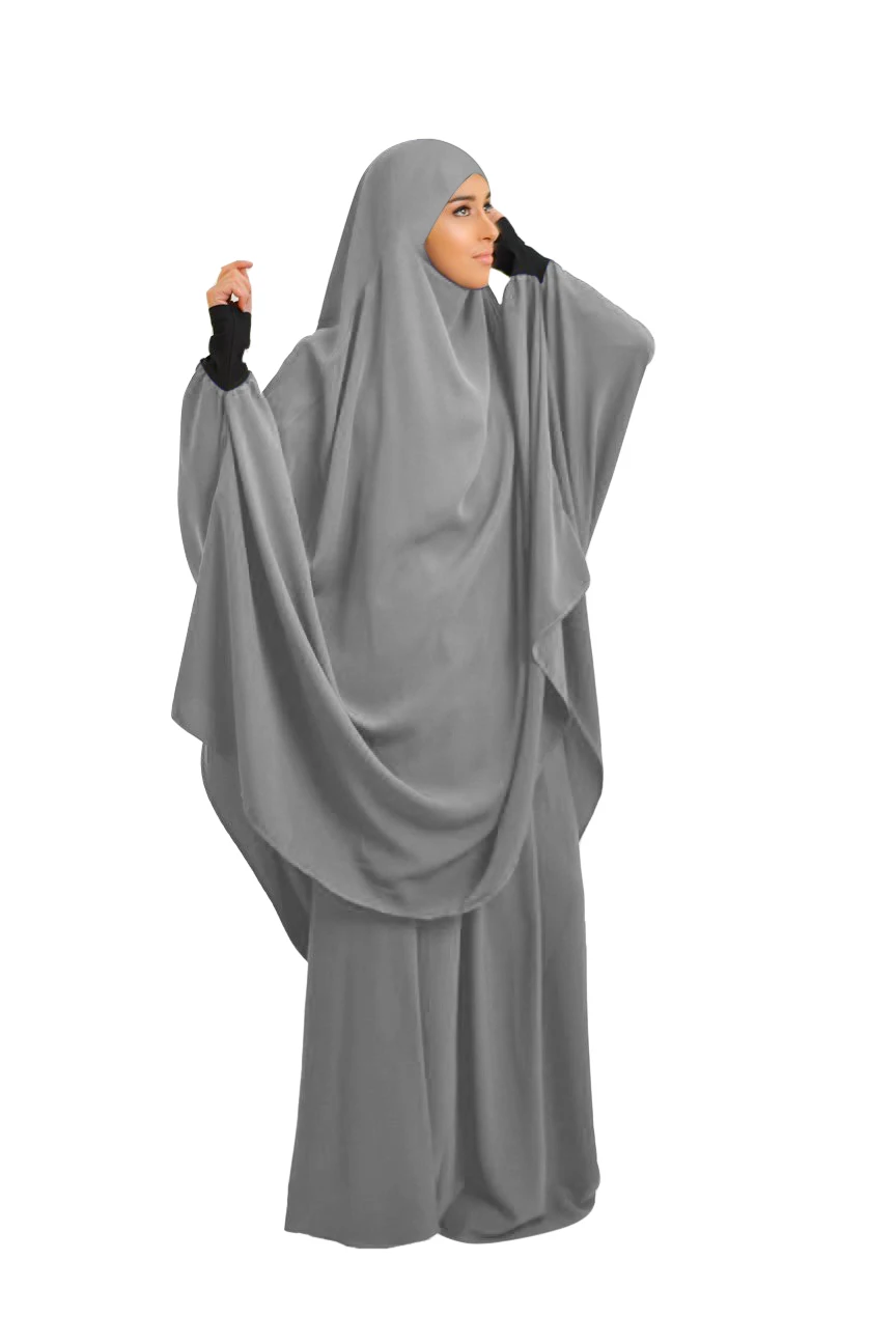 Eid Hooded Muslim Women Hijab Dress Prayer Garment Full Cover Khimar Long Robe Islamic Clothing Ramadan Niqab Djellaba Burka |