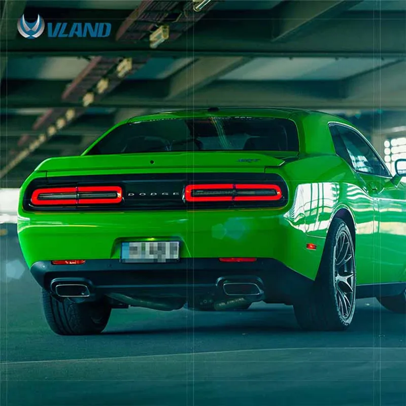Светодиодный задний фонарь нового типа для Dodge Challenger светильник 2008 2014 с красным