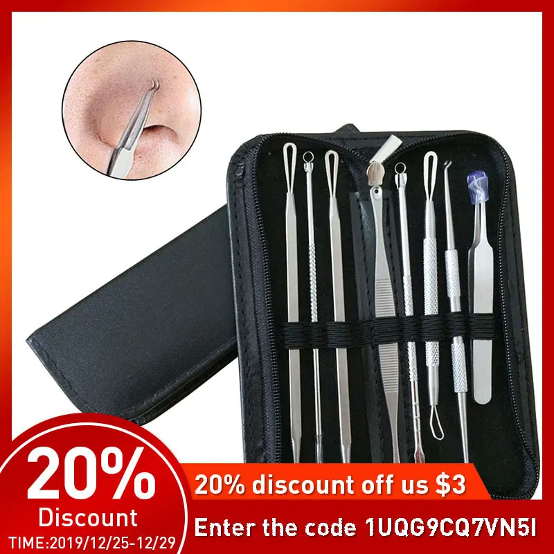 Набор инструментов для удаления угрей прыщей акне экстрактор черных пятен