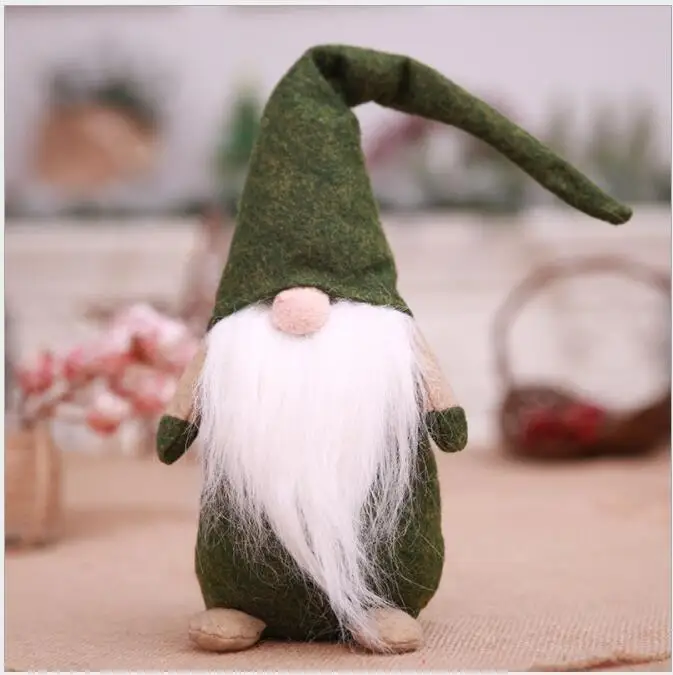 high quality Christmas tree decorations Santa Claus standing doll decoration supplies festival holiday - Цвет: C1