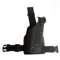 Funda de pistola táctica para mano derecha, funda de pistola compatible con Glock 17, 19, 22, 23, 31, 32, funda de pierna de caza, rodamiento de luz