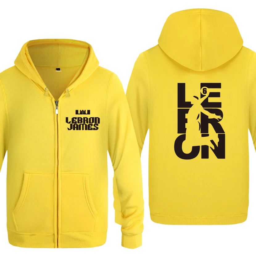 12 Мужские толстовки на молнии с принтом Леброна Джеймса, мужская флисовая толстовка с капюшоном и длинным рукавом, мужская куртка, пальто, толстовка, спортивный костюм для фитнеса, одежда для фанатов - Цвет: 12