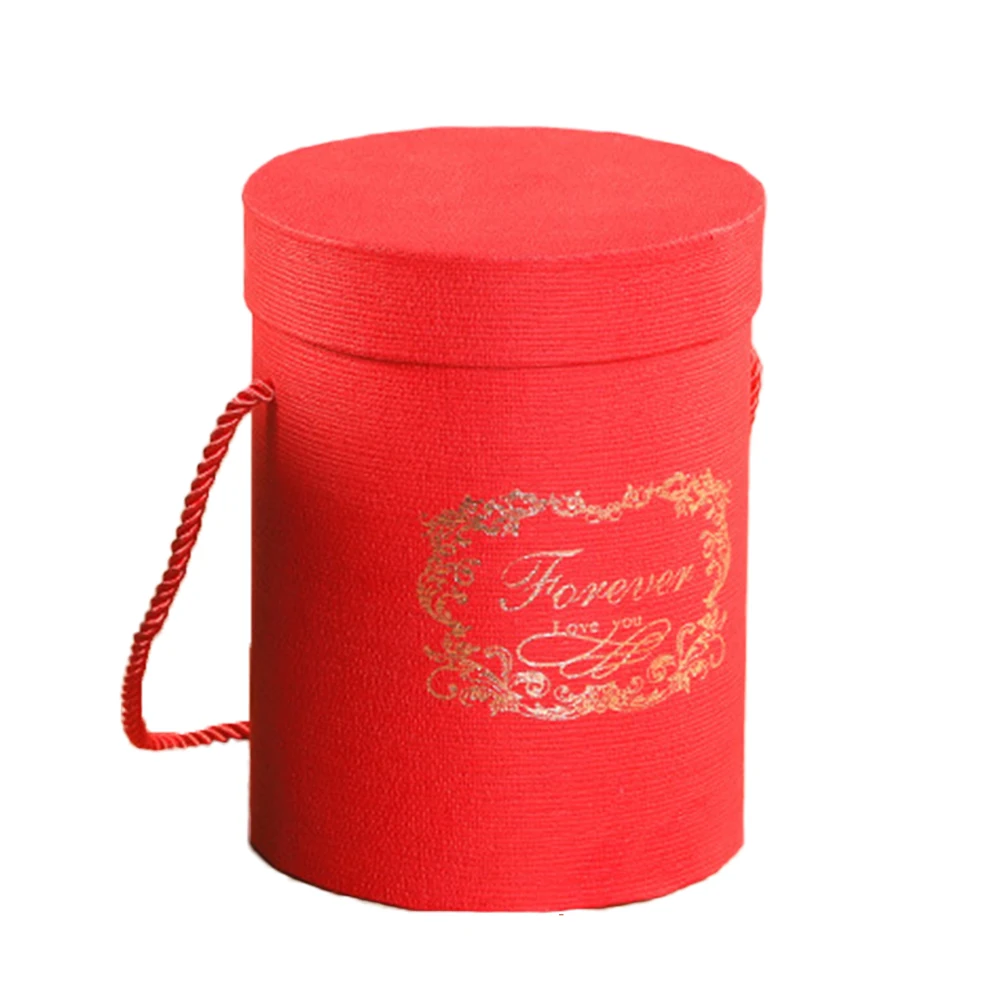 Круглые бумажные коробки для цветов, ваза для цветов розы с крышкой, подарок на день рождения, домашний декор для свадьбы, сделай сам, поставка