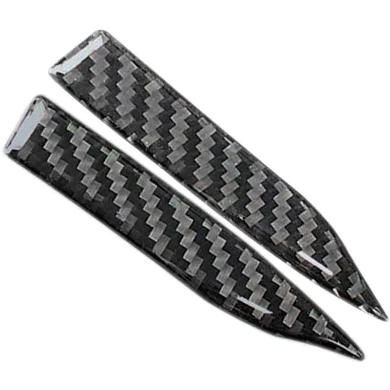 Carbon Fiber Car Stickers Anti-Scratch Trim Rearview Mirror Protector 2 Pieces