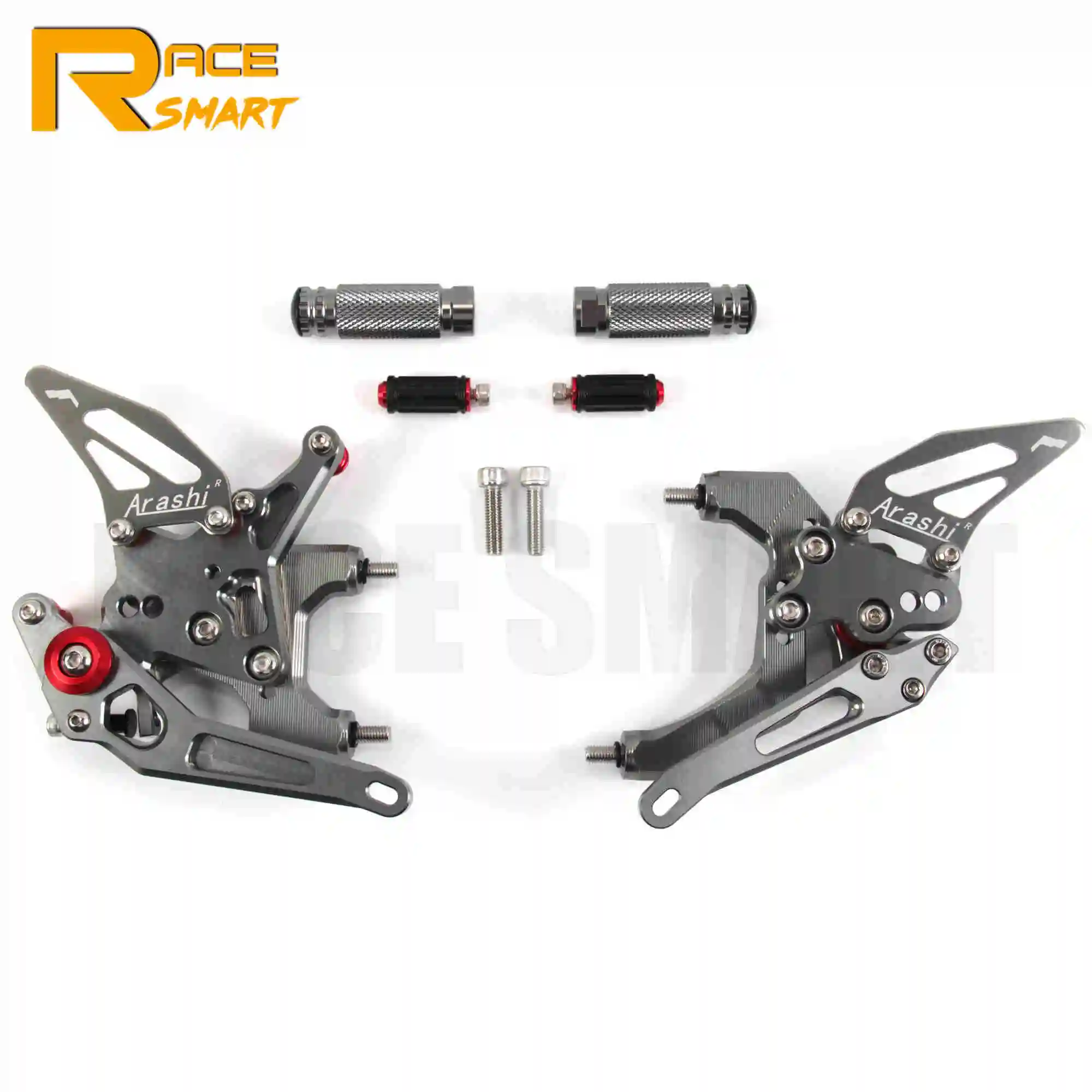 Для Ducati 959 Panigale- CNC Регулируемые задние Подножки подножки педали аксессуары для мотоциклов - Цвет: Gray