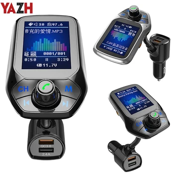 

YAZH Car QC 3.1 Charger 12/24V Socket Car MP3 Player Bluetooth Cigarette Lighter Charger Auto USB Charge Vehicle Hand-free Music
