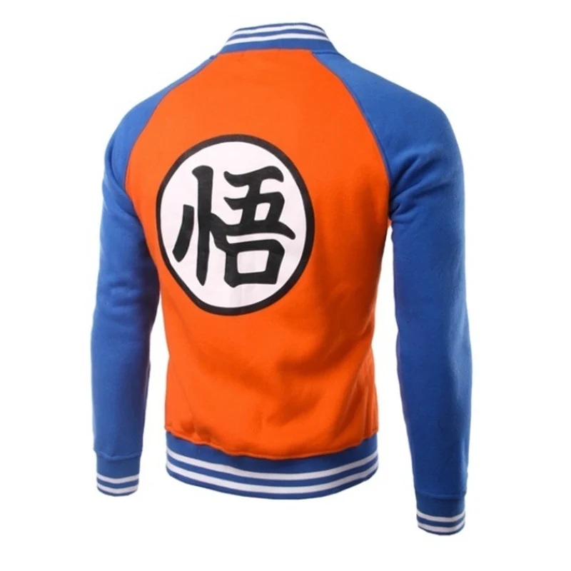 ZOGAA аниме Dragon Ball Гоку университетская куртка Осенняя Повседневная футболка с капюшоном пальто куртка брендовая бейсбольная куртка
