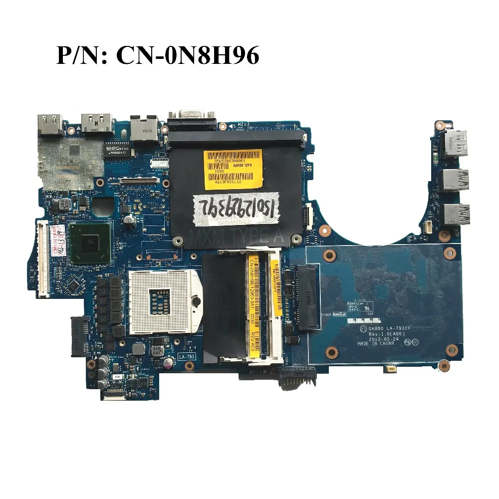 

Excellent For DELL M4700 Laptop Motherboard CN-0N8H96 0N8H96 N8H96 QAR00 LA-7931P REV:1.0(A00) 100% working