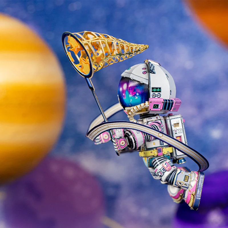 MMZ MODEL MU 3D Metal Puzzle Spaceman Astronaut Model Kits DIY 3D Laser Cut Assemble Jigsaw Toys GIFT For Adult Children 2