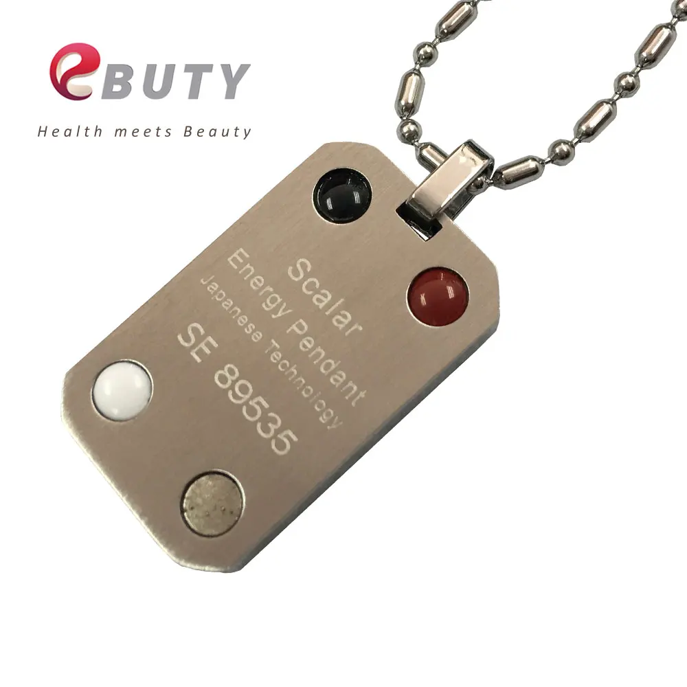 EBUTY Lava Global подвеска прямоугольная Квантовая физика Ювелирные изделия Подвески Шарм с пихтой из магнетита Германия Anions стальное ожерелье