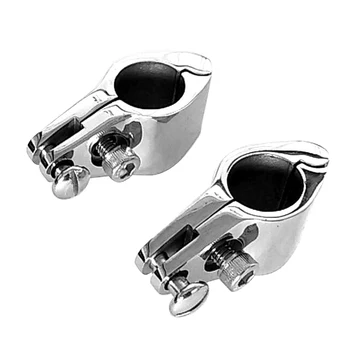 

Boat Stainless Steel Clip Hardware Corrosion Resistant Yacht Connector Screw Tie Fittings Durable Fixing Marine Pipe Clamp