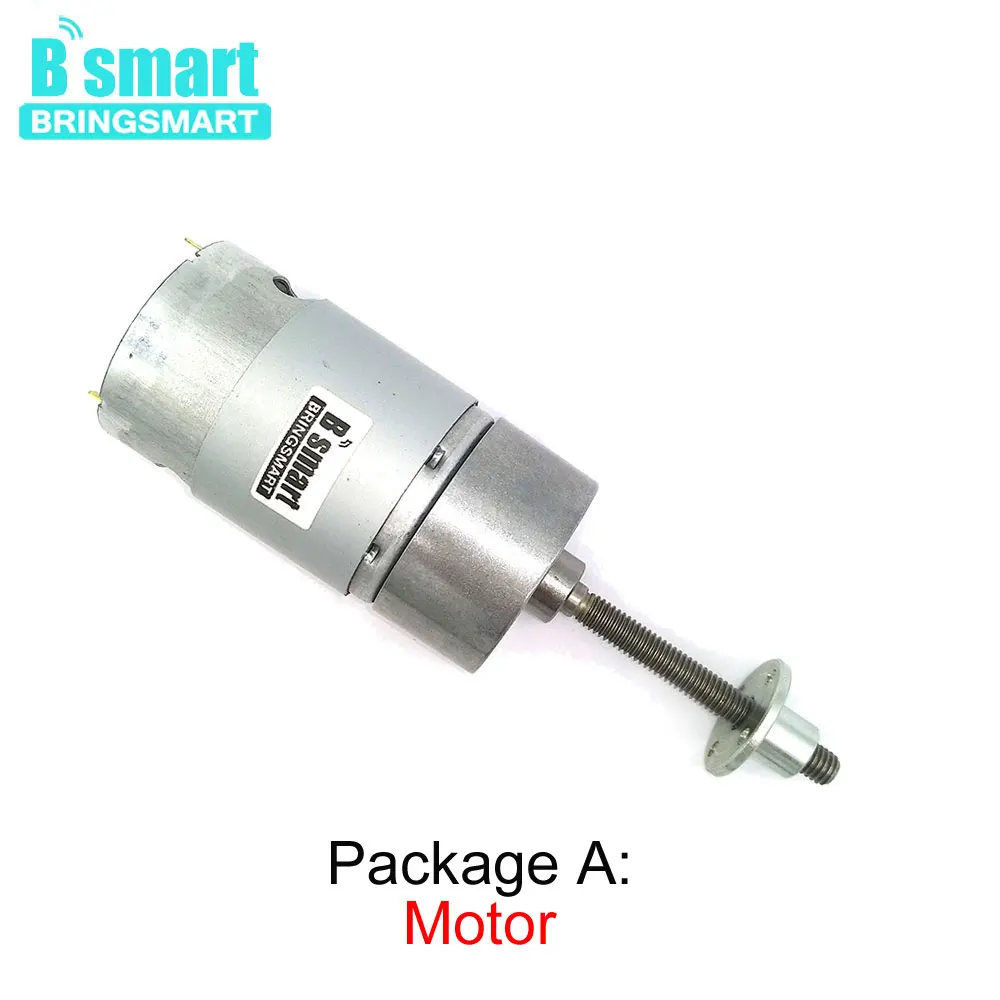 Bringsmart 12V Micro Electirc длинный вал для мотора DC мотор 6V резьбовой вал для DIY частей JGB37-545 с фланцем