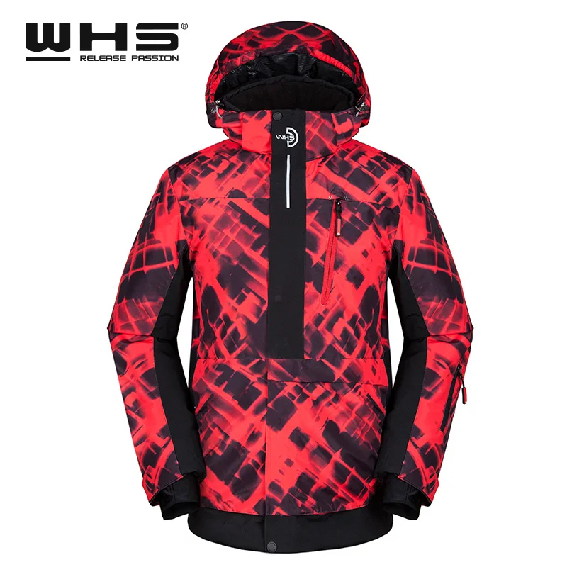 WHS спортивные лыжные куртки для мужчин, ветронепроницаемое теплое пальто, зимняя куртка, одежда для подростков, мужская теплая куртка с различными принтами, лидер продаж