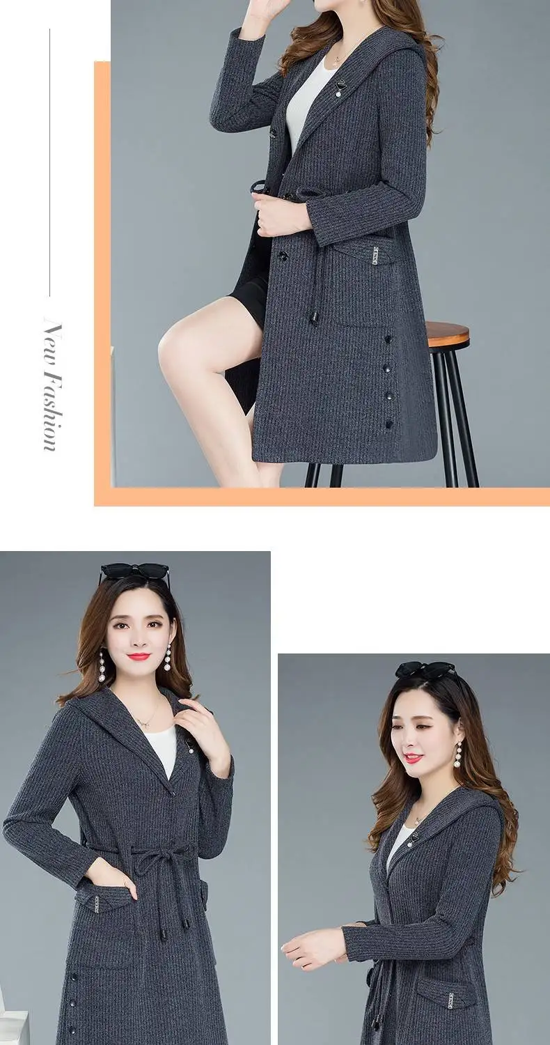 Женское пальто в Корейском стиле из смешанной шерсти, женские зимние пальто, женская верхняя одежда на осень и зиму
