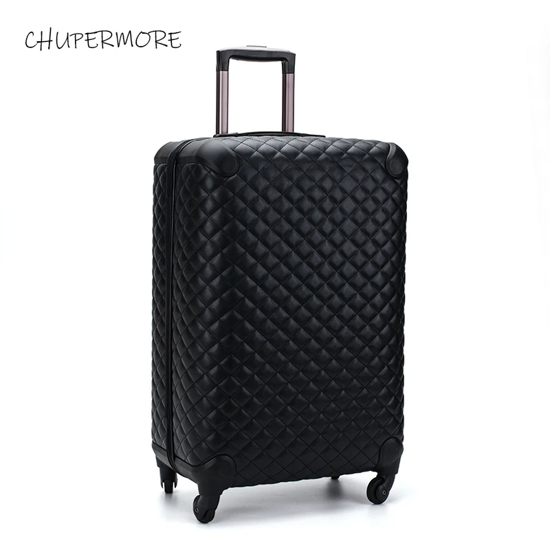 Chupermore ретро PU кожаный комплект багажных сумок на колесиках Spinner Для женщин 28 дюймов высокая емкость чемодан колеса 16 дюймов тележка для каюты