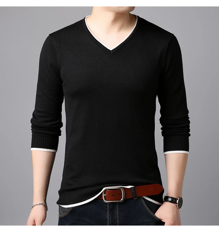 Новая мода Trui Gentle men Trui Dressed Облегающие джемперы вязанный шерстяной Восстановленный корейский стиль повседневная мужская одежда