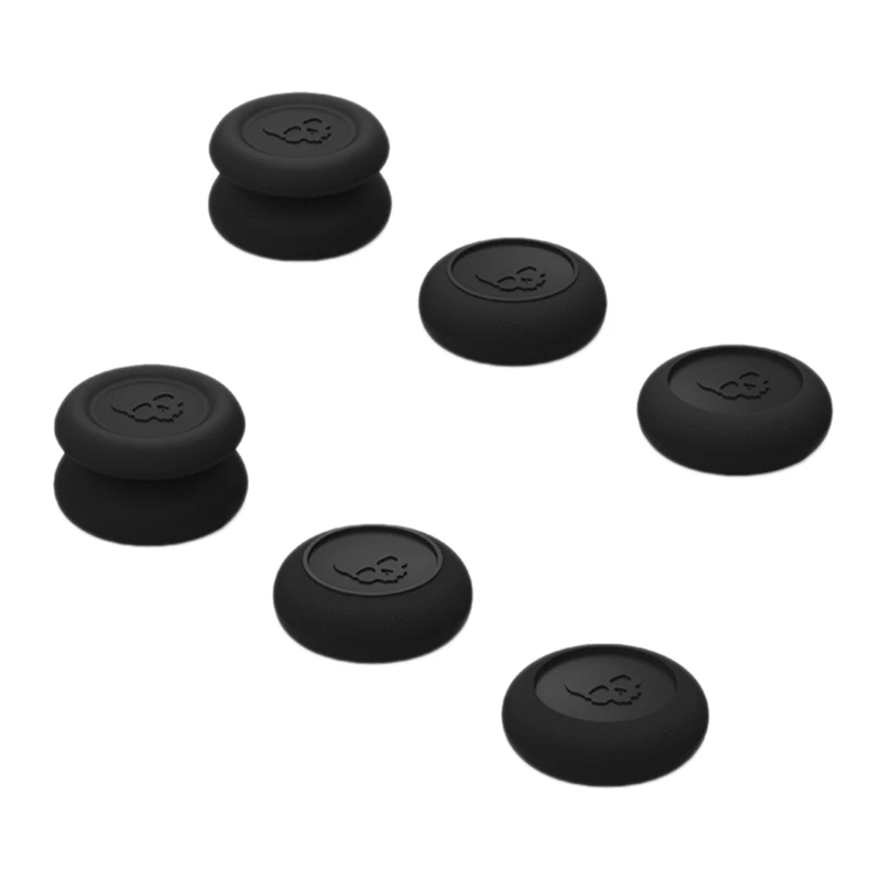 Кожа, для CQC и FPS Thumb Grip набор джойстика крышка аналогового джойстика Крышка для nintendo Switch Pro контроллер и PS4/Slim/Pro контроллер R - Цвет: Black