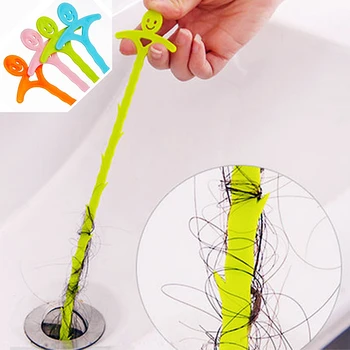 1PC Hair Dredge Hook Bathroom Kitchen Useful Tool Unclog Sink Tub Scourer Household Toilet Drain Removal Cleaner Brush Tools 1